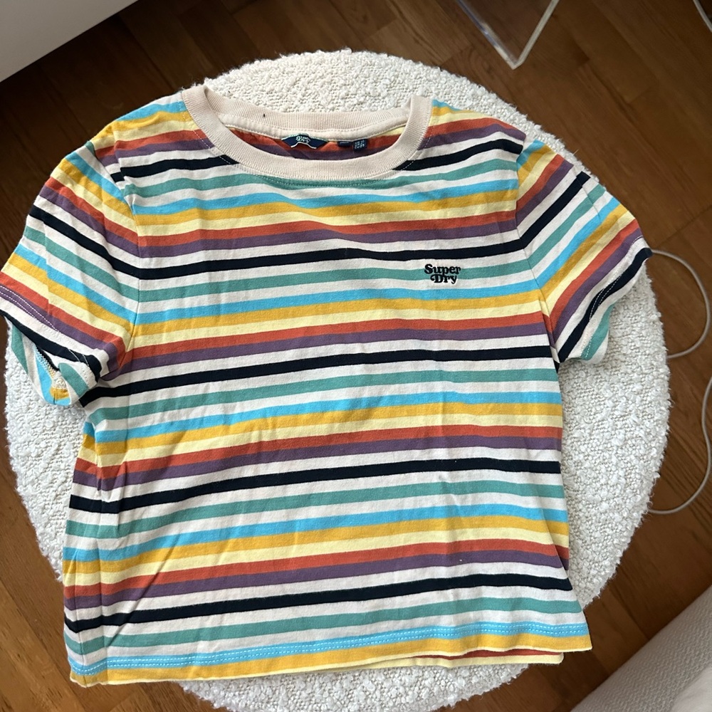 Superdry Striped Crop tee